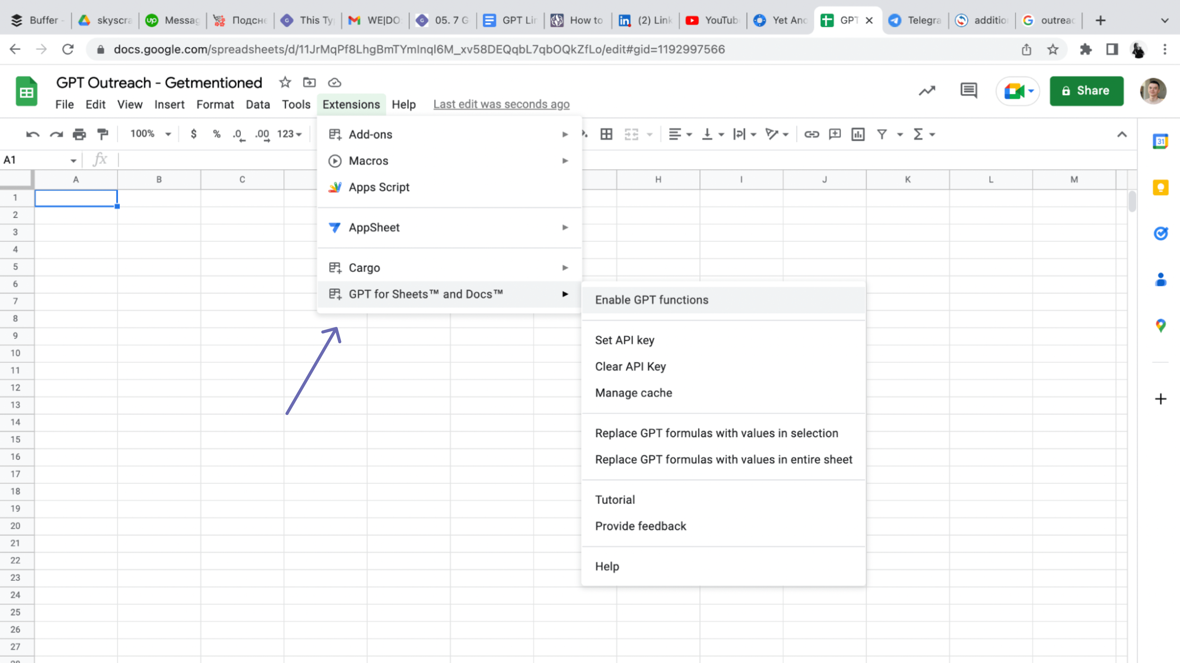 GPT for Sheets - getmentioned